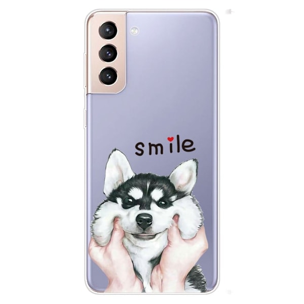 Deco Samsung Galaxy S22 Plus Etui - Smil Husky Multicolor