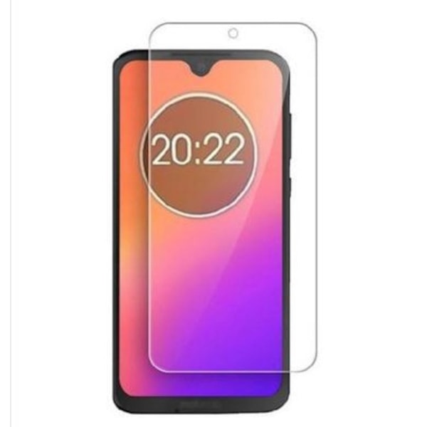 Motorola Moto G7 Plus skärmskydd av härdat glas med rundade kanter Transparent