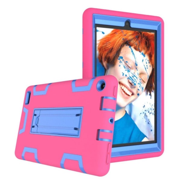 Amazon Kindle (2019) cool silikone etui - Rose / Blå Pink