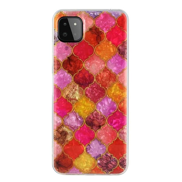 Deco Samsung Galaxy A22 5G Etui - Orange Splicing Orange