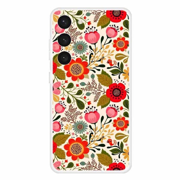 Deco Samsung Galaxy S23 Etui - Farverig Blomster Multicolor
