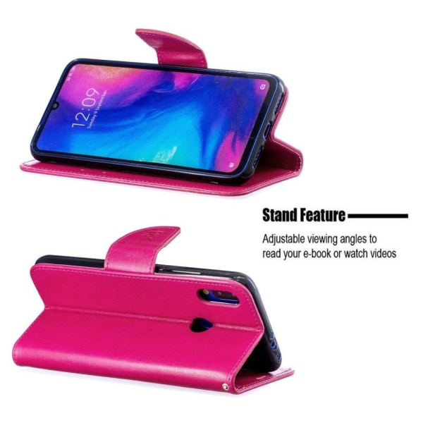 Butterfly Xiaomi Redmi Note 7 / Note 7 Pro / Note 7S etui – Rose Pink