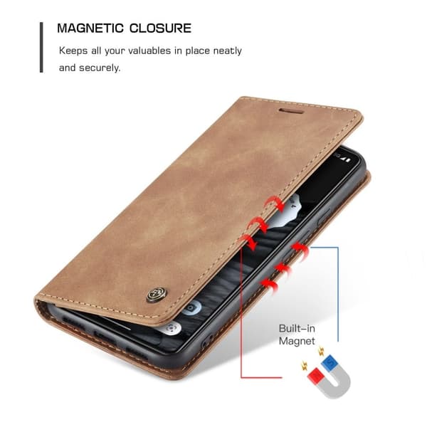 CaseMe vintage Google Pixel 7 fodral - Brun Brun