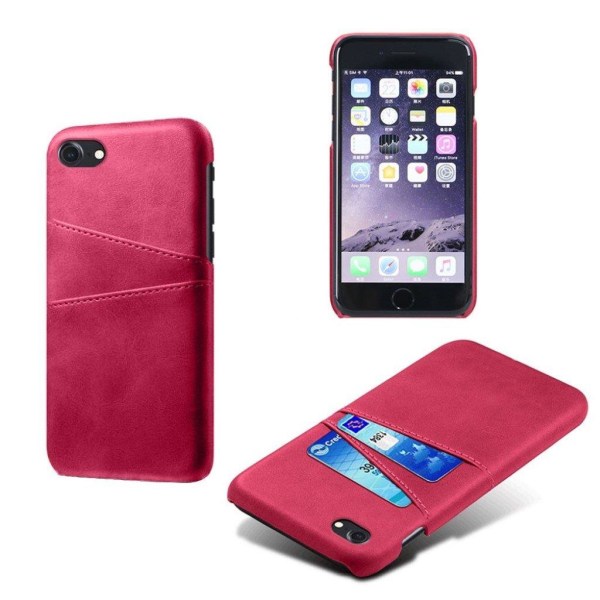iPhone SE 2020 / iPhone 7 / iPhone 8 skal med korthållare - Rosa Rosa