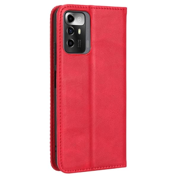 Bofink Vintage ZTE Blade A72 Læretui - Rød Red