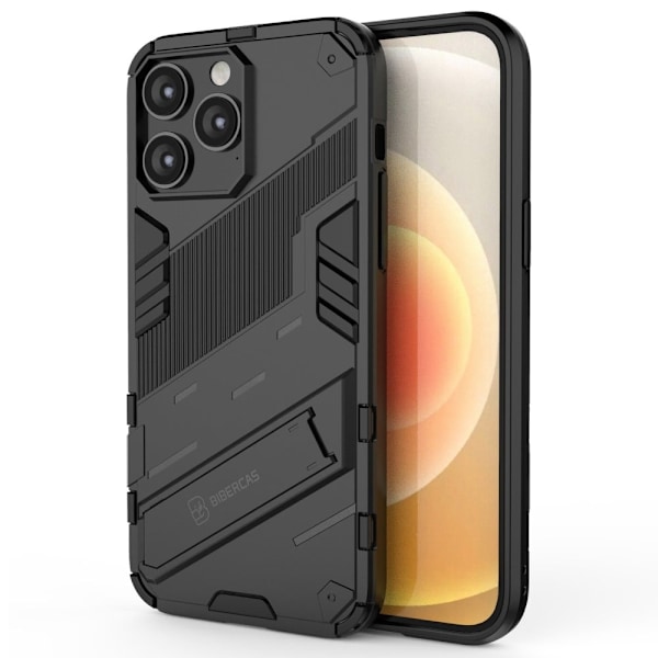Shockproof Hybrid Deksel med A Modern Touch til iPhone 14 Pro - Svart Black