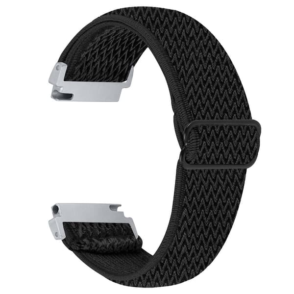 Gabb Watch 3 Vævet elastisk udskiftningsrem Justerbar håndledsrem - Sort Black