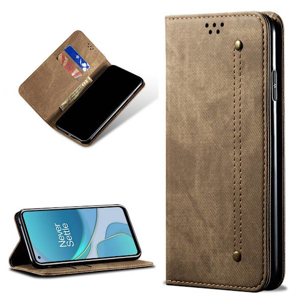 Jeans OnePlus 8T Flippetui - Khaki Brown