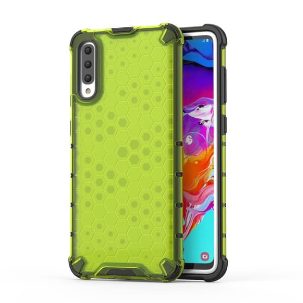 Bofink Honeycomb Samsung Galaxy A70 cover - Grøn Green