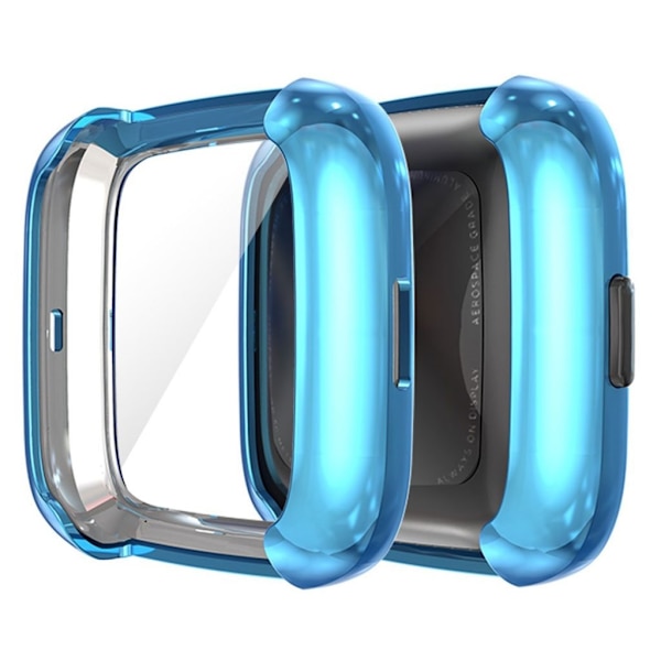 Fitbit Versa 2 elektropläteringsfodral - Blå Blå