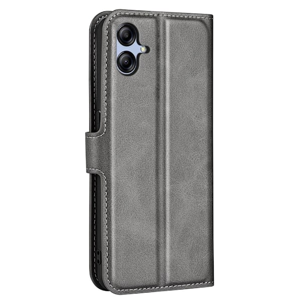 Læretui med Lommebok til Samsung Galaxy A04e - Grå Silver grey