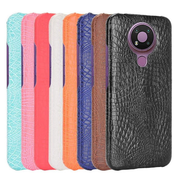 Croco etui - Nokia 3.4 - sort Black