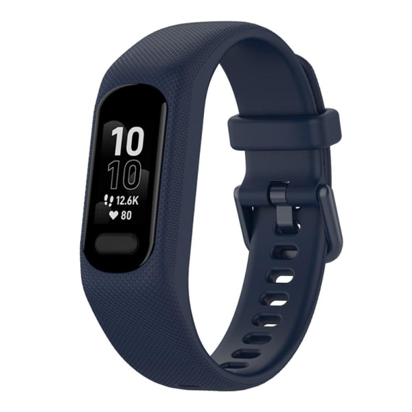 Garmin Vivosmart 5 silikonikellon hihna ja kotelo - Laivastonsininen Blue