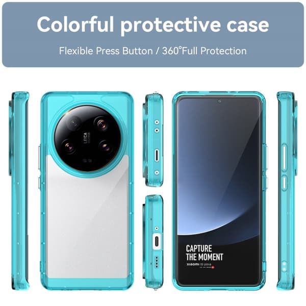 Xiaomi 13 Ultra smart telefonskal i akryl - Transparent Blå Blå