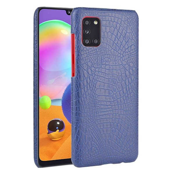 Croco etui - Samsung Galaxy A31 - Blå Blue