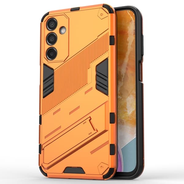 Stødsikkert moderne Samsung Galaxy M15 hybridcover - Orange Orange