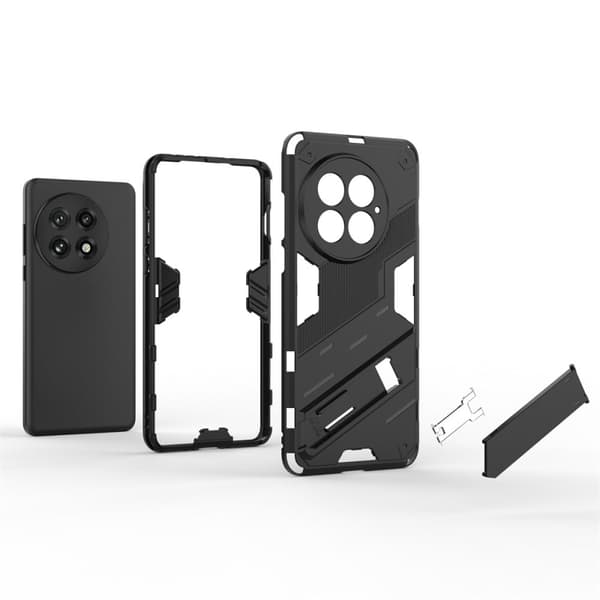 Støtsikkert hybriddeksel med et moderne preg for OnePlus 13 - Svart Black