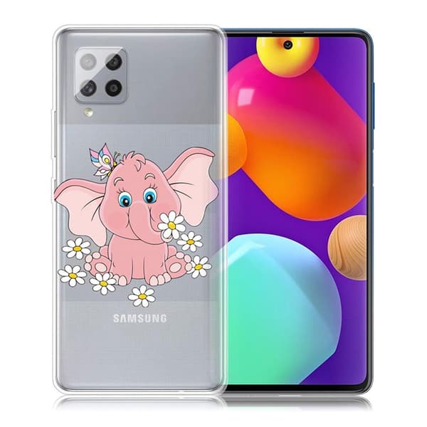 Deco Samsung Galaxy M62 / F62 Etui - Elefant Pink