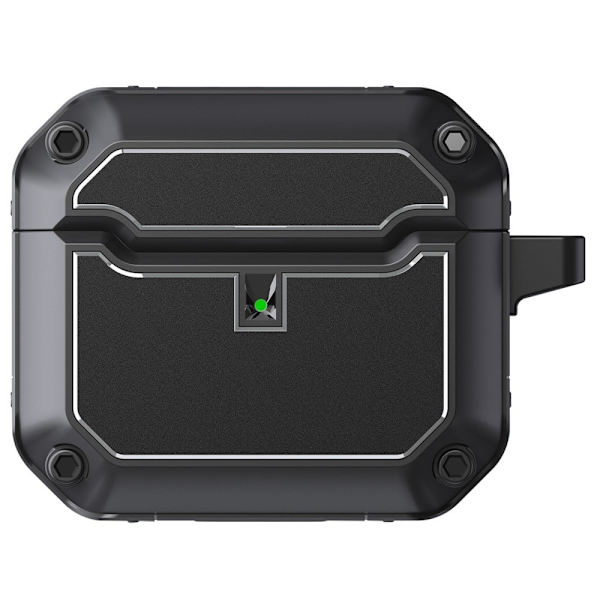 Apple AirPods 3 beskyttelsesetui + nøglering - Sort Black