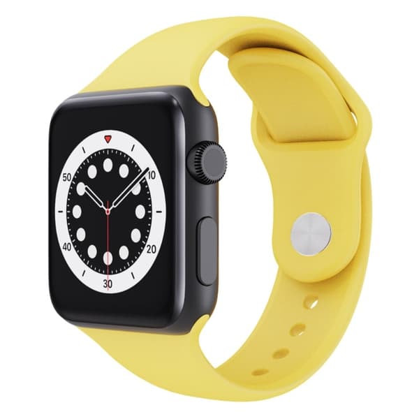 Apple Watch Series 8 (41mm) silikonerem (Forlæng størrelsen) - Gul Yellow