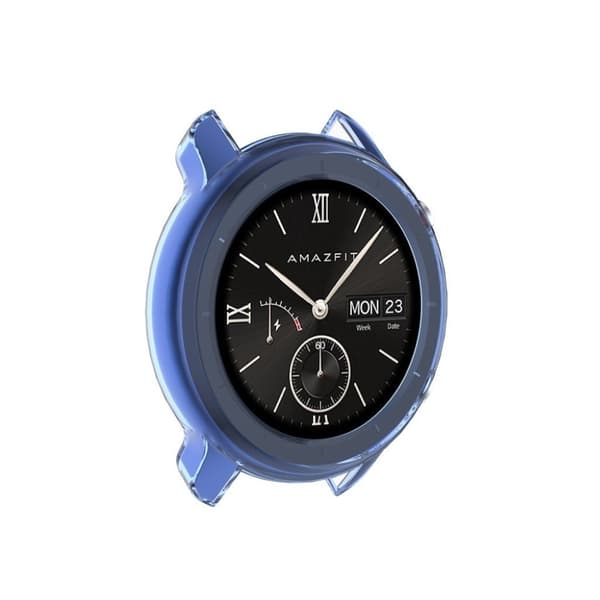 Amazfit GTR 47mm kestävä tapaus - Läpinäkyvä Sininen Blue