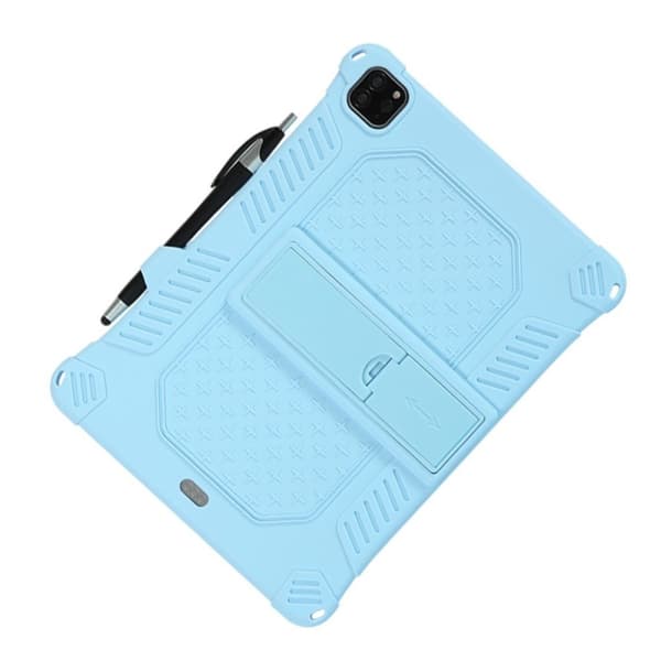 iPad Pro 11 tommer (2020) / (2018) flip-etui i skinn med solid tema - Babyblå Blue