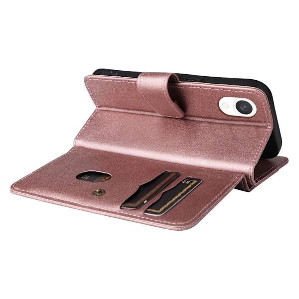 10-slot Lompakko Suojakotelo For Samsung Galaxy A23e - Ruusukulta Pink
