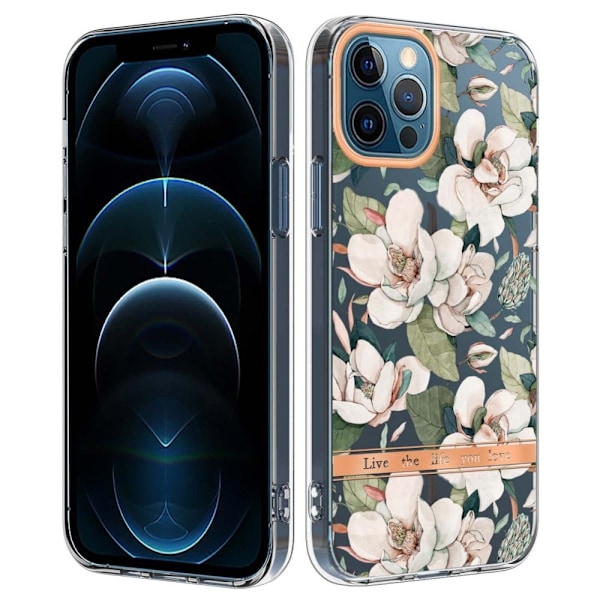 Supertunt och tåligt mjukfodral för iPhone 12 Pro Max - Grön Gardenia Grön