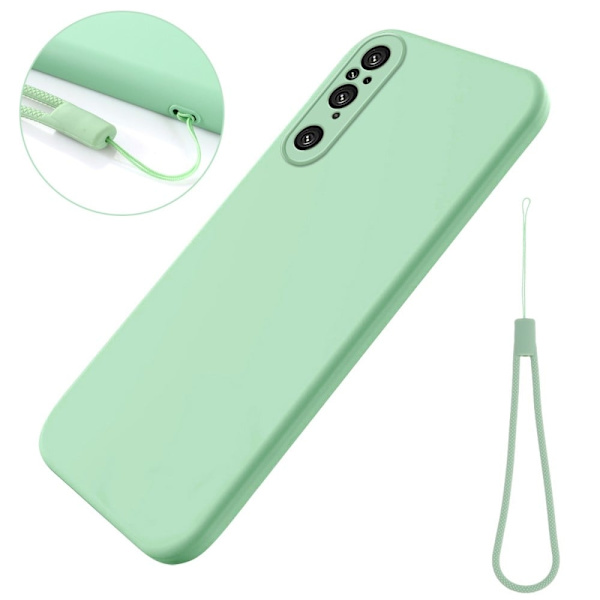 Matte Liquid silikone cover til Sony Xperia 1 V - Grøn Green