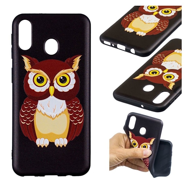 Imagine Samsung Galaxy M20 kuoret - Ruskea Pöllö Brown