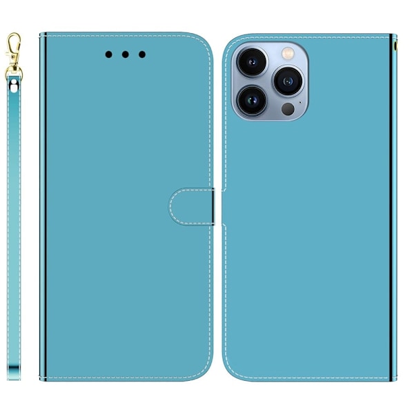 Mirror etui til iPhone 14 Pro Max - Blå Blue