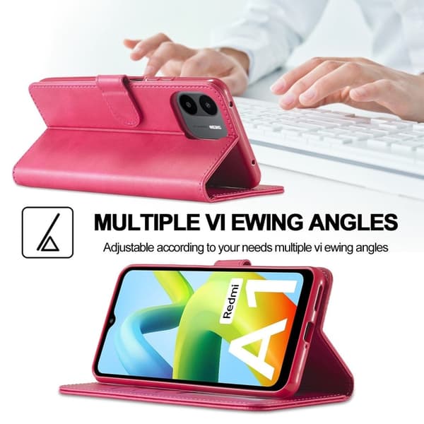 LC.Imeeke läder Xiaomi Redmi A1 fodral - Rosa Rosa