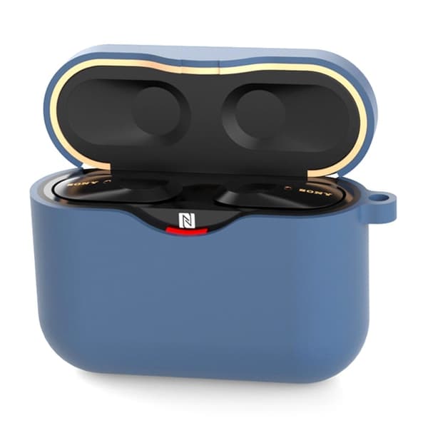 Sony WF-1000XM3 silikoni suojakotelo - Keskiyön Sininen Blue