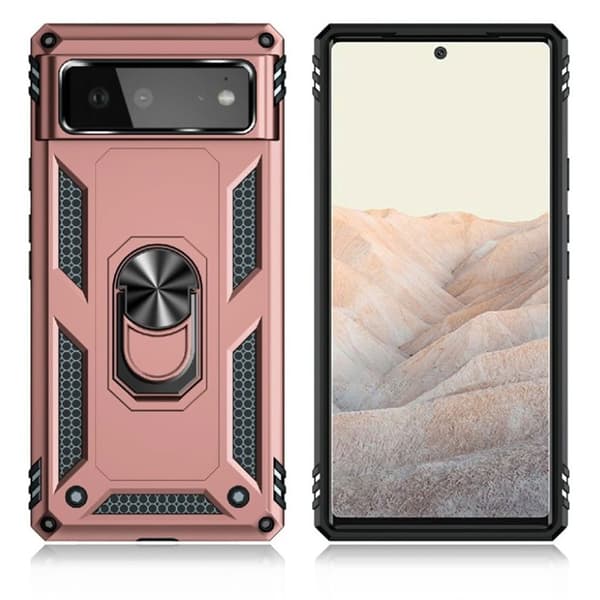 Bofink Combat Google Pixel 6 deksel - Rose Gull Multicolor