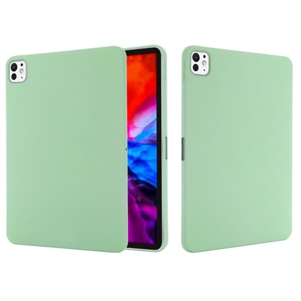 iPad Pro 11 (2024) Etui Flydende silikone ridsefast tablet cover - Grøn Green