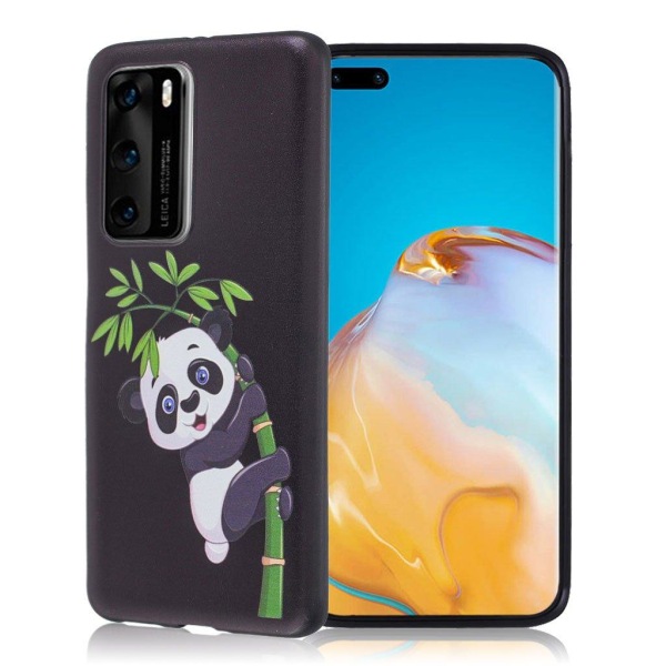 Imagine Huawei P40 Pro cover - Pandamønster Black