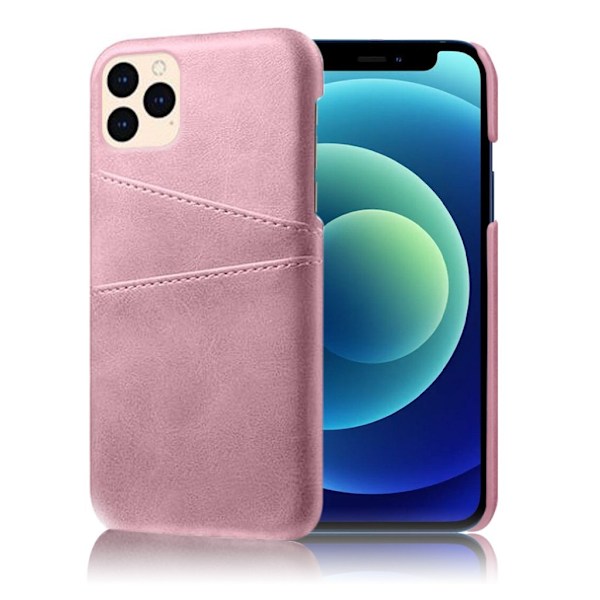 Dual Card Etui iPhone 12 Mini - Rose Gull Pink