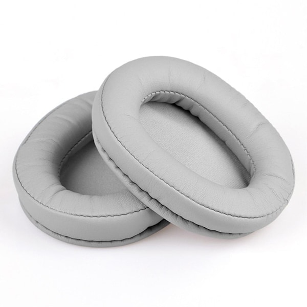 1 par Audio-Technica ATH-M50X / ATH-M40X / MSR7 / M20 öronkuddar i läder - Grå Silvergrå