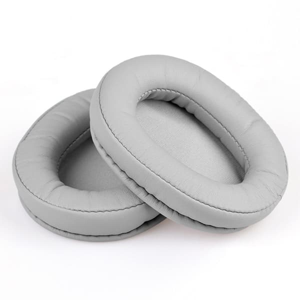 1 pari Audio-Technica ATH-M50X / ATH-M40X / MSR7 / M20 nahkaista korvatyynyä - Harmaa Silver grey