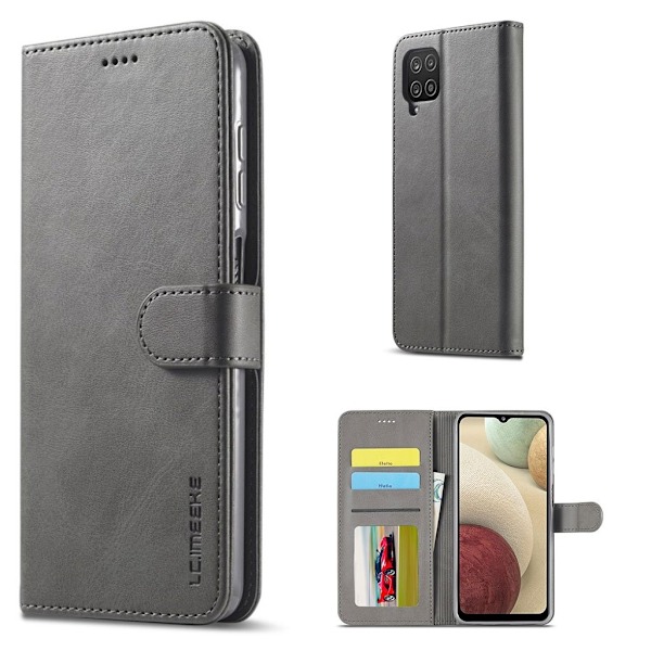 LC.Imeeke Samsung Galaxy A22 4G Läppäkotelo - Harmaa Silver grey
