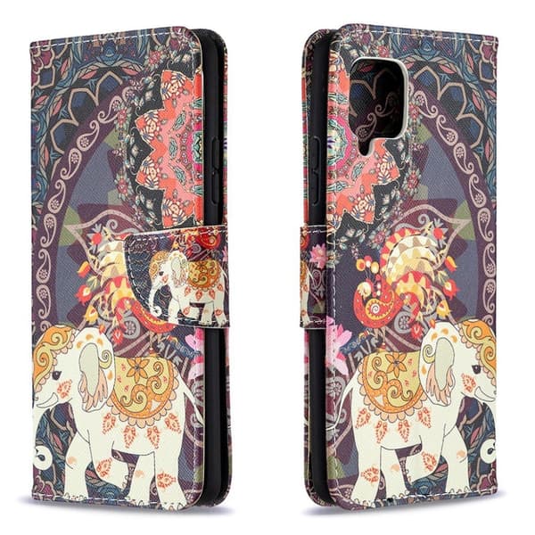 Wonderland Samsung Galaxy A42 5G Flippetui - Malanda og Elefant Multicolor