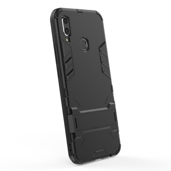 Huawei P Smart Plus Kickstand Hybrid Etui - Svart Black