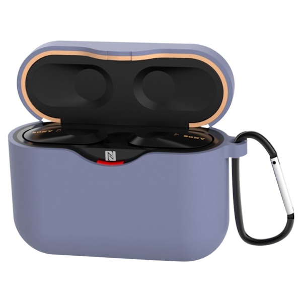 Sony WF-1000XM3 hållbart silikonfodral - Baby Blå Blå