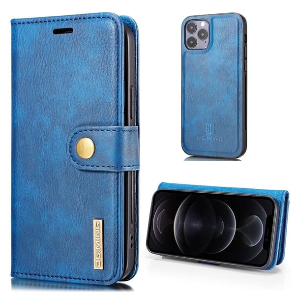 DG.Ming iPhone 13 Pro 2-in-1 Lompakko Suojakotelo - Sininen Blue
