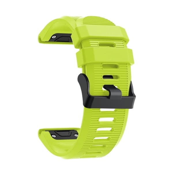 Garmin Fenix 5X Plus silikoninen kellonauha - Kellanvihreä Green