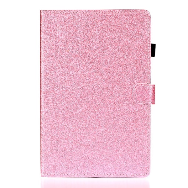 Huawei MediaPad M5 Lite 10 glitter kiiltävä nahkainen kotelo - Pinkki Pink