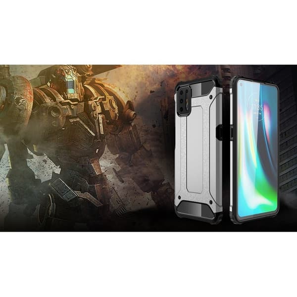 Armour Guard Motorola Moto G9 Plus skal - Silver/Grå Silvergrå