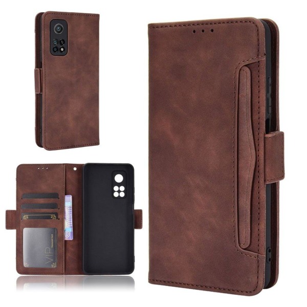 Moderni Nahkalaukku For Xiaomi Redmi K30S / Mi 10t Pro 5g / Mi 10t 5g - Ruskea Brown