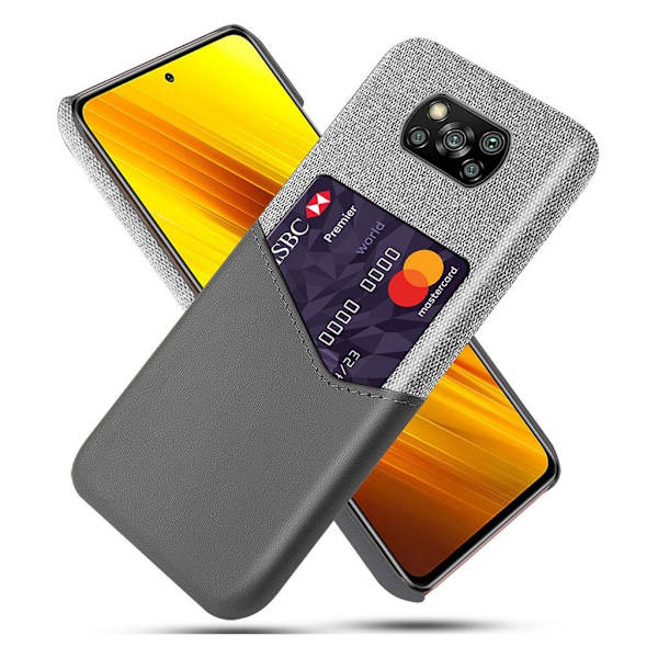 Bofink Xiaomi Poco X3 / X3 NFC kort skal - grå Silvergrå