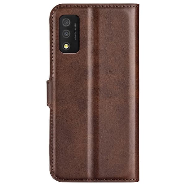 TCL 30 T nahkainen lompakokkotelo - Ruskea Brown